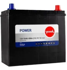 Акумулятор автомобільний Vesna 55 Ah/12V Japan Euro (415 855)