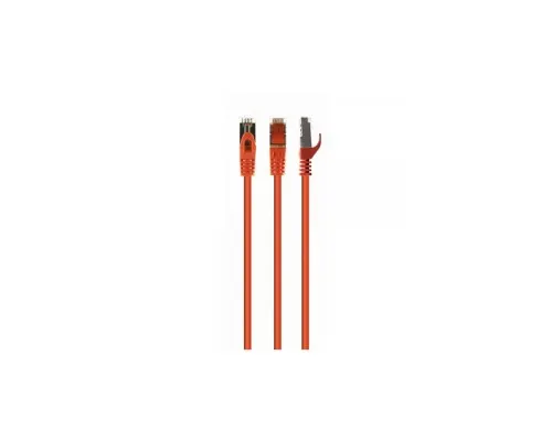 Патч-корд 0.25м S/FTP Cat 6A CU LSZH orange Cablexpert (PP6A-LSZHCU-O-0.25M)