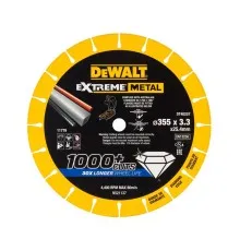 Круг відрізний DeWALT алмазний по металу 355x3.3x25.4 мм (DT40257)
