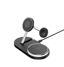 Зарядний пристрій Armorstandart Wireless Charging H102 3 in 1 Magnetic Black (ARM78103)