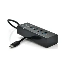 Концентратор Voltronic USB-C to 4xUSB 3.0 0.2m black (YT-TC3H4-B20/12940)