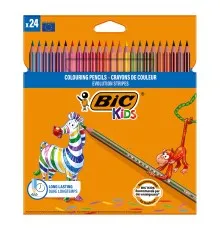 Олівці кольорові Bic Evolution Stripes 24 кольори (bc502447)
