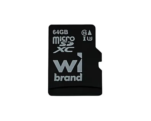 Карта пам'яті Wibrand 64GB mictoSD class 10 UHS-II (U3) V10 Read 80/Write 30 (WICDXU3/64GB)
