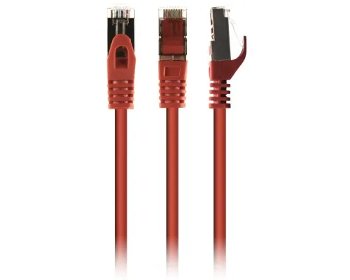 Патч-корд 2м S/FTP Cat 6A CU LSZH red Cablexpert (PP6A-LSZHCU-R-2M)