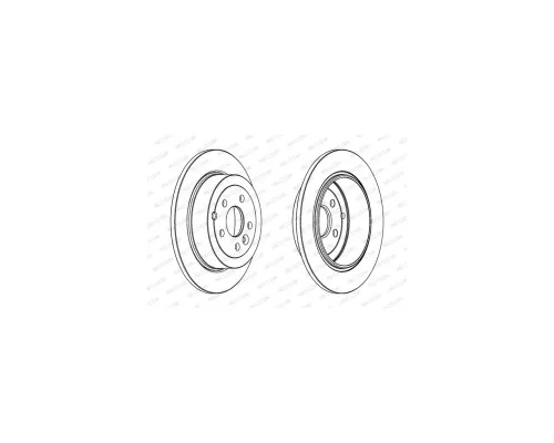 Гальмівний диск FERODO DDF1578C