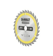 Диск пильний DeWALT CONSTRUCTION, 165х20 мм, 30z (ATB), 10 гр. (DT1935)