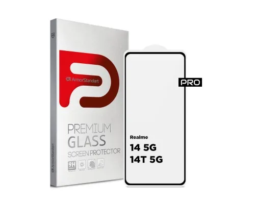 Скло захисне Armorstandart Pro Realme 14 5G / 14T 5G Black (ARM83563)