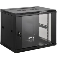 Шафа настінна Kingda 15U 19" 600x600 RAL9004 (KD-007-6615)