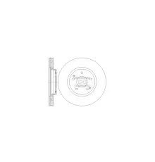 Гальмівний диск HI-Q SD3042