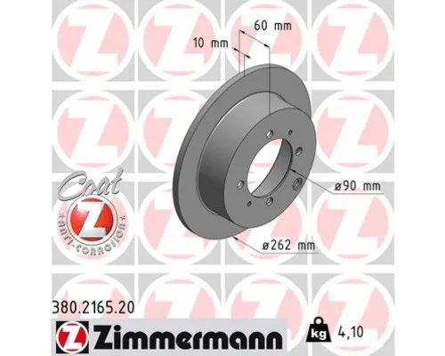 Гальмівний диск ZIMMERMANN 380.2165.20