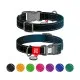 Нашийник для тварин WAUDOG Nylon Mono з QR паспортом, пластиковий фастекс M чорний (52101)