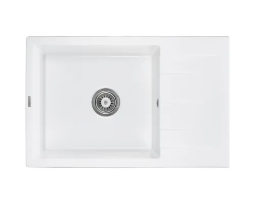 Мийка кухонна GRANADO NAVIA white з сифоном (775*495mm.) (gr3805)