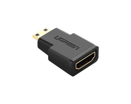 Перехідник Mini HDMI M to HDMI F black Ugreen (20101)