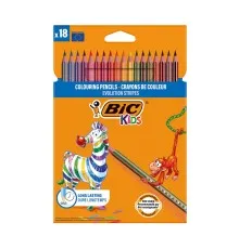 Олівці кольорові Bic Evolution Stripes 18 кольори (bc525439)