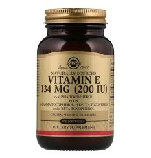 Вітамін Solgar Вітамін Е, 134 мг (200 IU), d-Alpha Tocopherol & Mixed Tocop (SOL-03501)