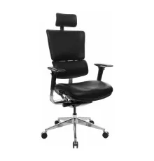 Офісне крісло GT Racer X-807 Black (X-807 Leather Black (P-02))