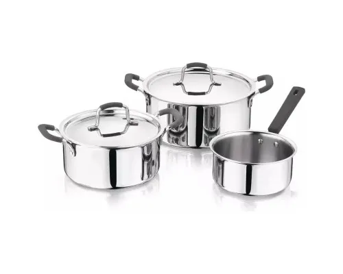 Набір посуду MasterPro Foodies collection 2 каструлі та ківш 16/20/24 см (BGEU-5539)
