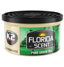 Ароматизатор для автомобіля K2 Florida Scent "Чистий зелений чай" 42 г (V87ZHE)
