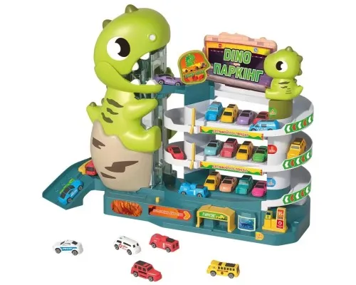 Ігровий набір ZIPP Toys Dino паркінг електричний, 6 машинок (3311A)