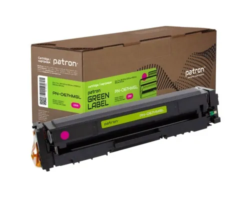 Картридж Patron Canon 067H Magenta Green Label (PN-067HMGL)