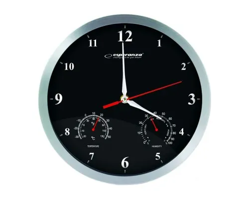 Настінний годинник Esperanza Wall Clock Washington 30 см Black (EHC008K)