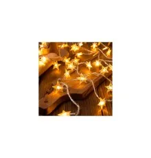 Гірлянда Voltronic Зірочки теплий білий, 40 шт, 6 м., прозрора 3*АА (GirlStar-40LED-6m)