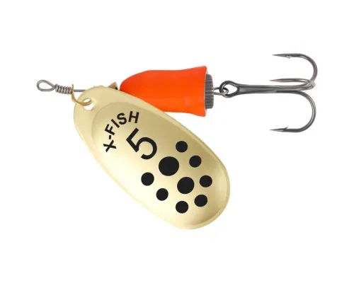 Блешня X-Fish Wolf 12,5g 5 Gold fire red (1917.05.58)