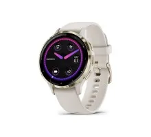 Смарт-годинник Garmin Venu 3S, Ivory + Soft Gold, GPS (010-02785-04)