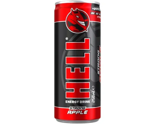 Енергетичний напій Hell Apple з ароматом яблука 250 мл (5999884034612)