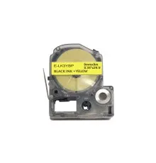 Стрічка для принтера етикеток UKRMARK E-K3YBP, 9мм х 9м, black on yellow, сумісна з LK-3YBP (900855)