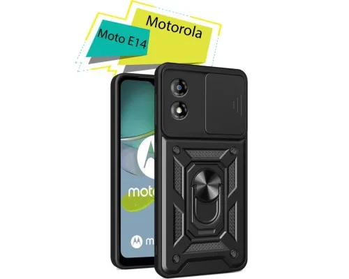 Чохол до мобільного телефона BeCover Military Motorola Moto E14 Black (713052)