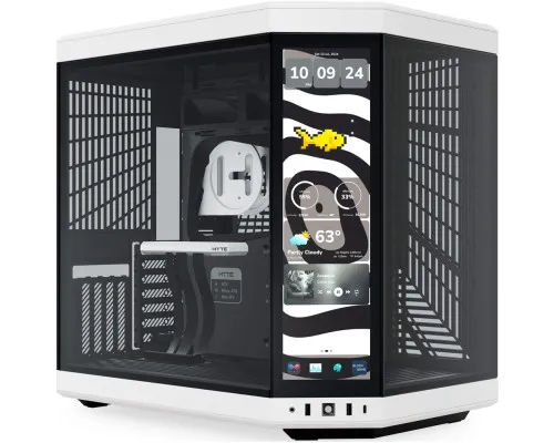 Корпус для ПК Hyte Y70 Touch Infinite Black-White (CS-HYTE-Y70TTI-WB)
