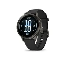 Смарт-годинник Garmin Venu 4 (41mm), Black w/ Slate + Black, GPS смарт-годинник (010-03013-02)