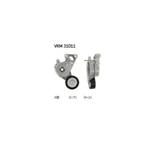 Натягувач ременя з роликом SKF VKM 31011