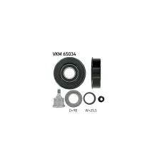 Ролик натягувача ременя SKF VKM 65034