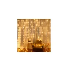 Гірлянда Voltronic Штора Водопад Yellow 240 LED, 3*2 м, 220V, прозора (GAR240LED-Yellow)