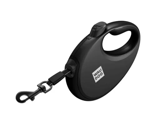 Повідець для собак WAUDOG R-leash з контейнером для пакетів S до 12 кг 3 м чорний (26281)