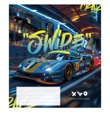 Зошит Школярик Night racers 48 аркушів лінія (048-3452L)