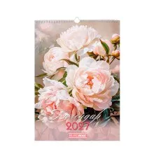 Календар Buromax настінний А3 2027 рік, 1 пружина, Flowers (BM.210604)