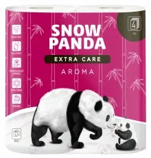 Туалетний папір Сніжна Панда Extra Care Aroma 4 шари 4 рулони (4820183970640)