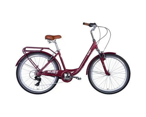 Велосипед Dorozhnik Ruby AM Vbr 26" 17" ST 2024 Темно-червоний (OPS-D-26-258)