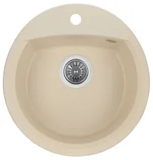 Мийка кухонна GRANADO RONDA ivory з сифоном (470*490mm.) (gr2204)