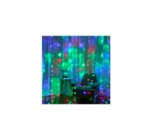 Гірлянда Voltronic Штора Водопад (Red/Green/Blue/Yellow), 4*0.6 м. 220V, прозора (GAR4-06LED-RGB)