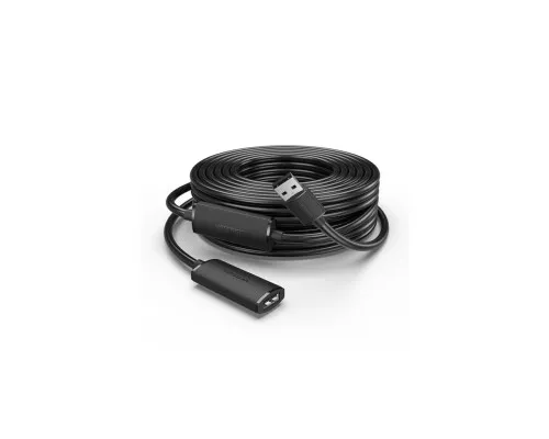 Дата кабель USB 2.0 AM/AF 30.0m Active black Vention (CBKBT)