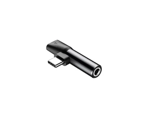 Перехідник USB-C M to USB-C F + 3.5mm F black Baseus (CATL41-01)