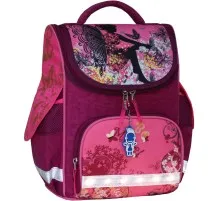 Портфель Bagland з ліхтариками Успіх 12 л. малиновий 389 (00551703) (80213700)