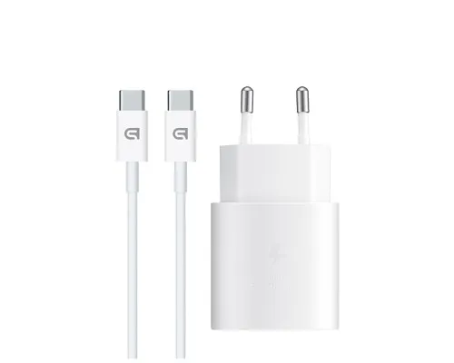 Зарядний пристрій Armorstandart AR-TA800W USB-C 25W White + cable USB-C to USB-C (ARM63804)