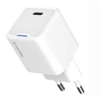 Зарядний пристрій ColorWay C101C GaN Mini 20W PD PPS USB-C white (CW-CHS059PD-WT)