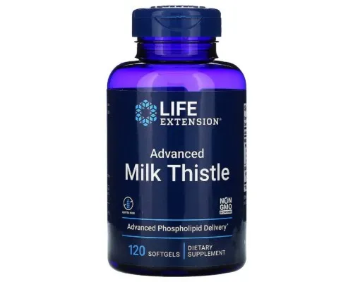 Трави Life Extension Силімарин (Розторопша), European Milk Thistle, 120 желатинов (LEX-19251)
