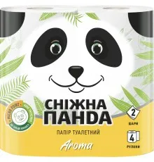 Туалетний папір Сніжна Панда Aroma 2 шари 4 рулони (4823019007695)